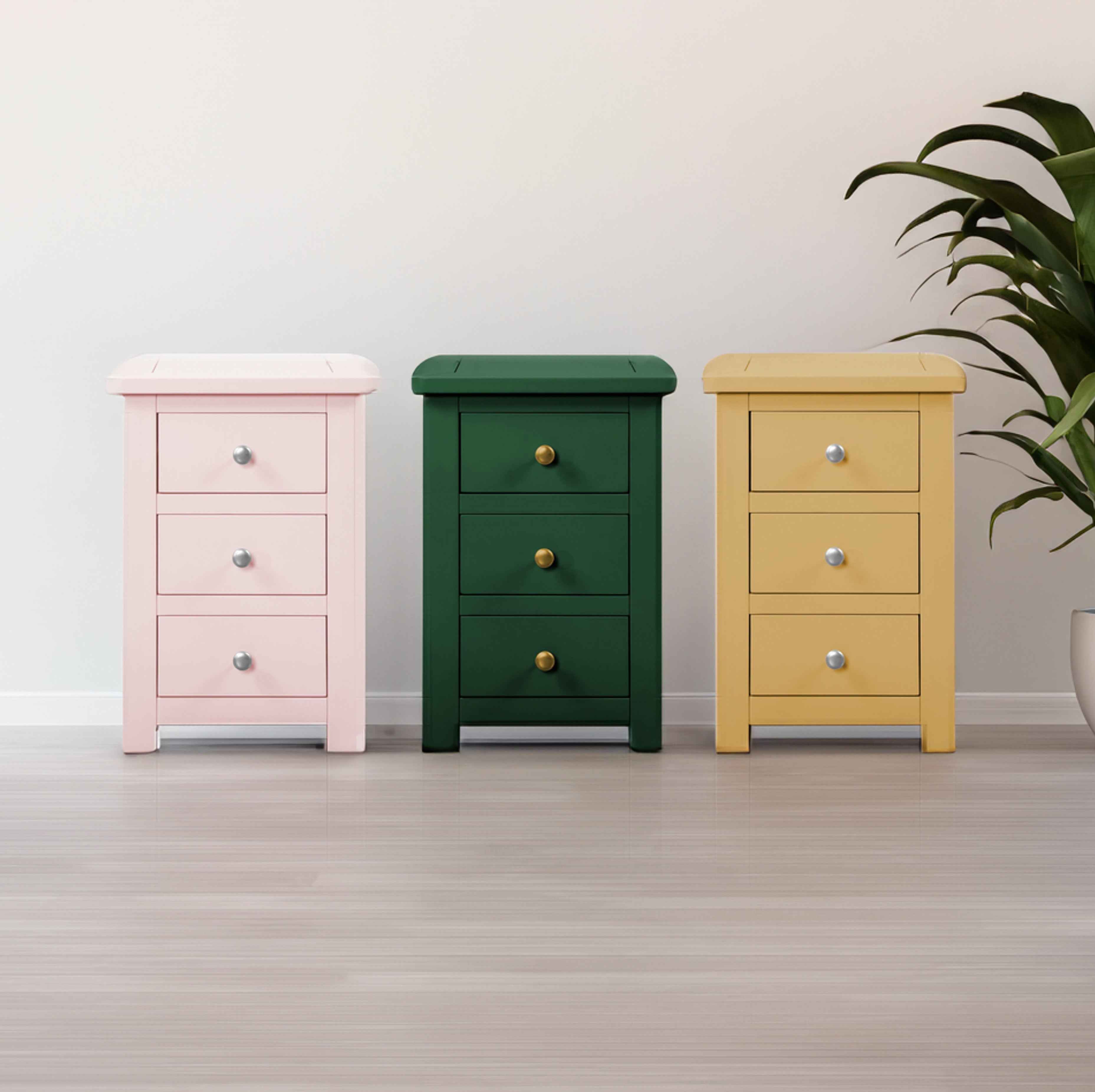 3 Drawer Bedside Tables