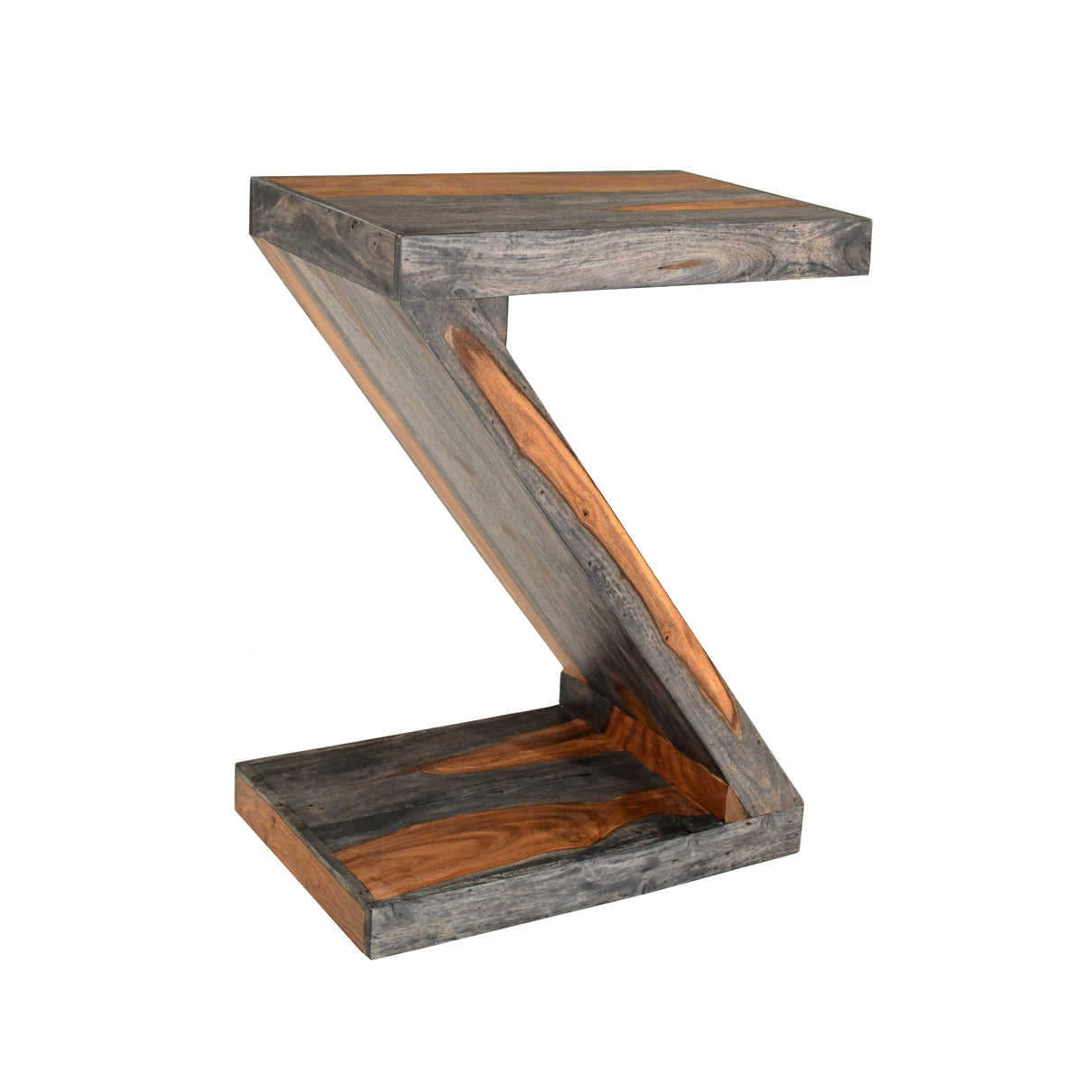 Solid Sheesham Wood Z Lamp Table - Goa