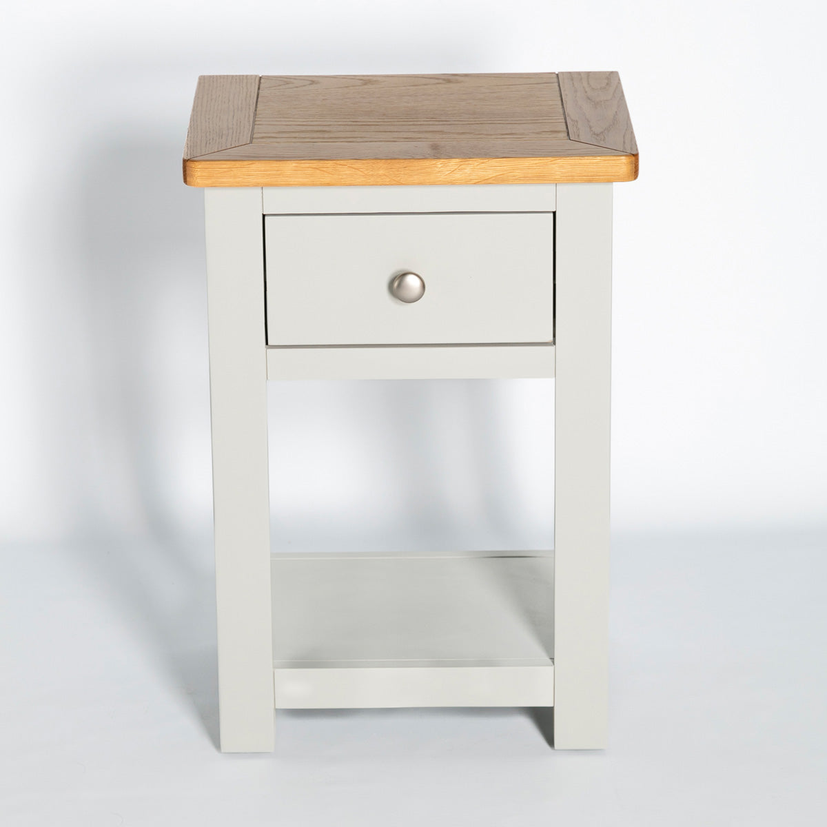 Manor Grey/Oak 1 Drawer Bedside Table