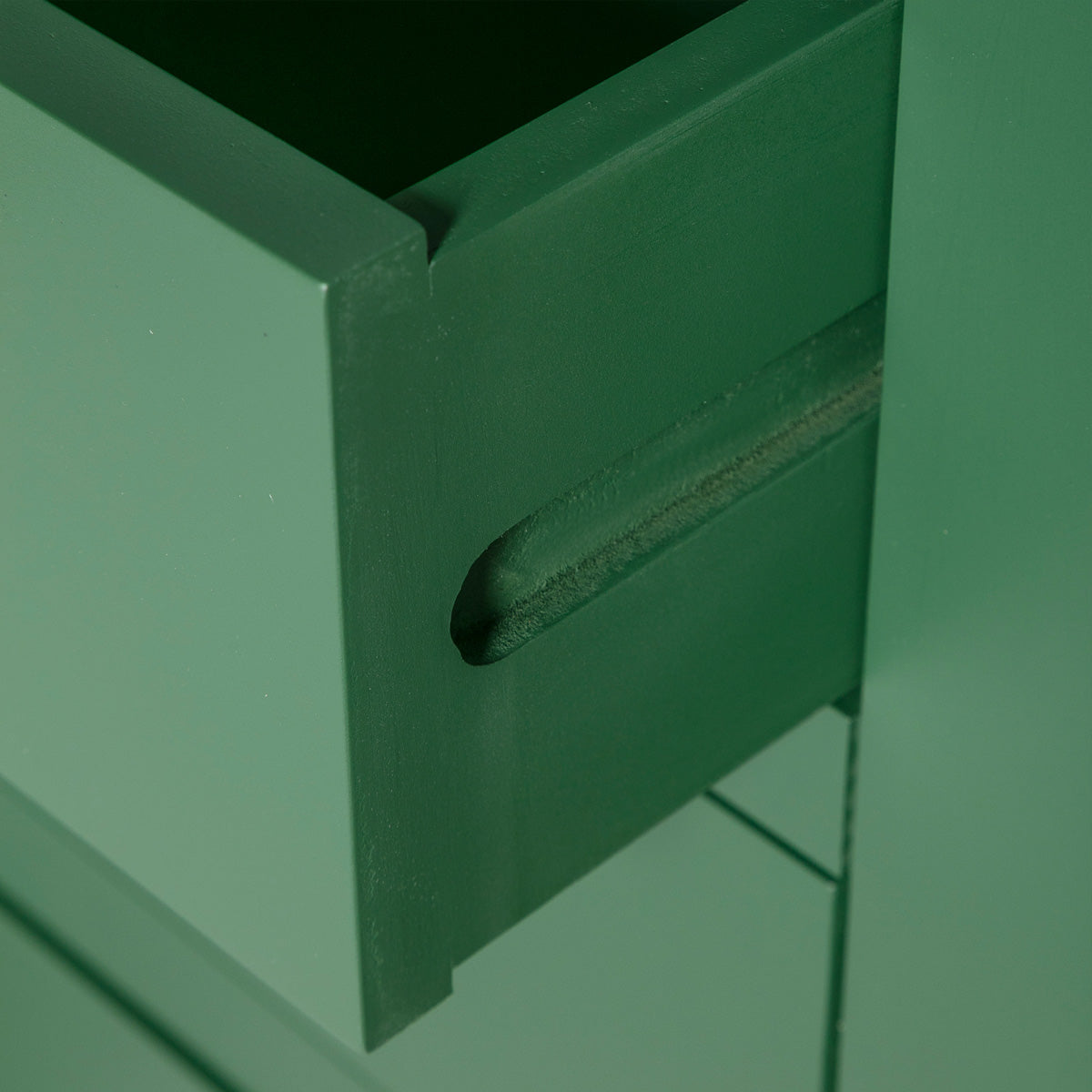 Manor Green 3 Drawer Bedside Table