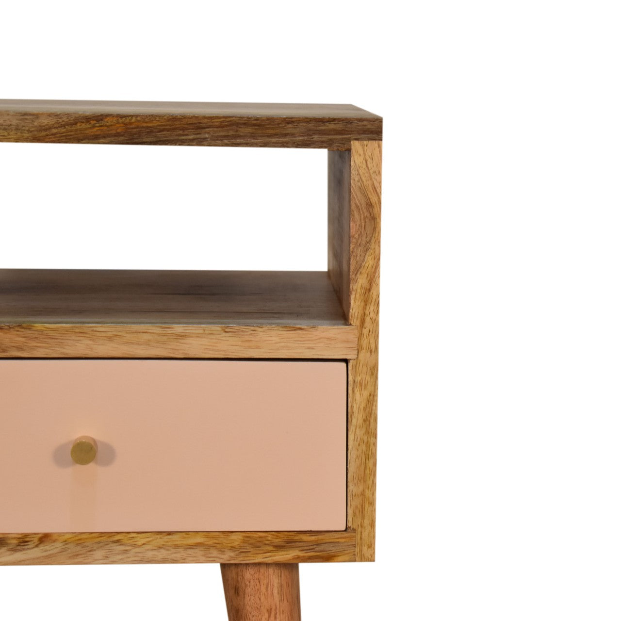 Mini Blush Pink / Mango Wood Bedside