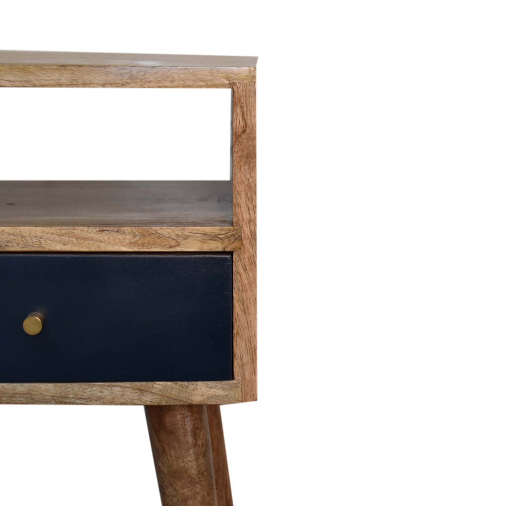 Mini Navy Blue Bedside - Hand Painted