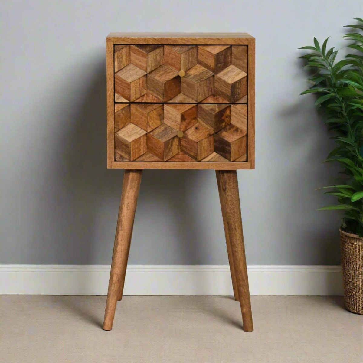 IN1737-mini-cubed-carved-2-drawer-bedside-table-oakish-mango-side-simply-1