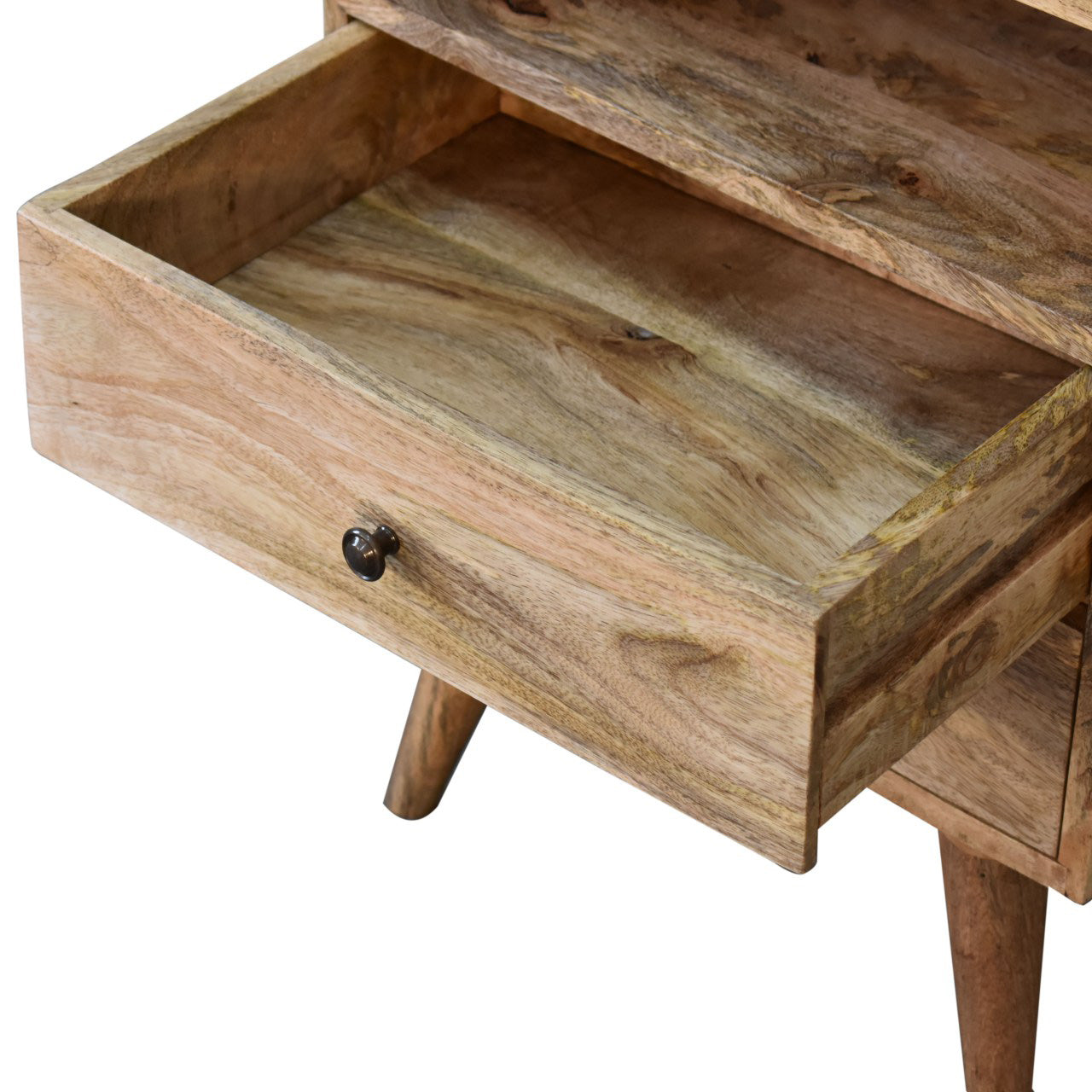 Classic Oak-Ish Bedside Table / Mango Wood