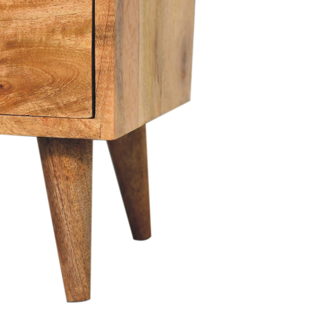 Mini Classic Oak Ish Bedside Table / Mango Wood