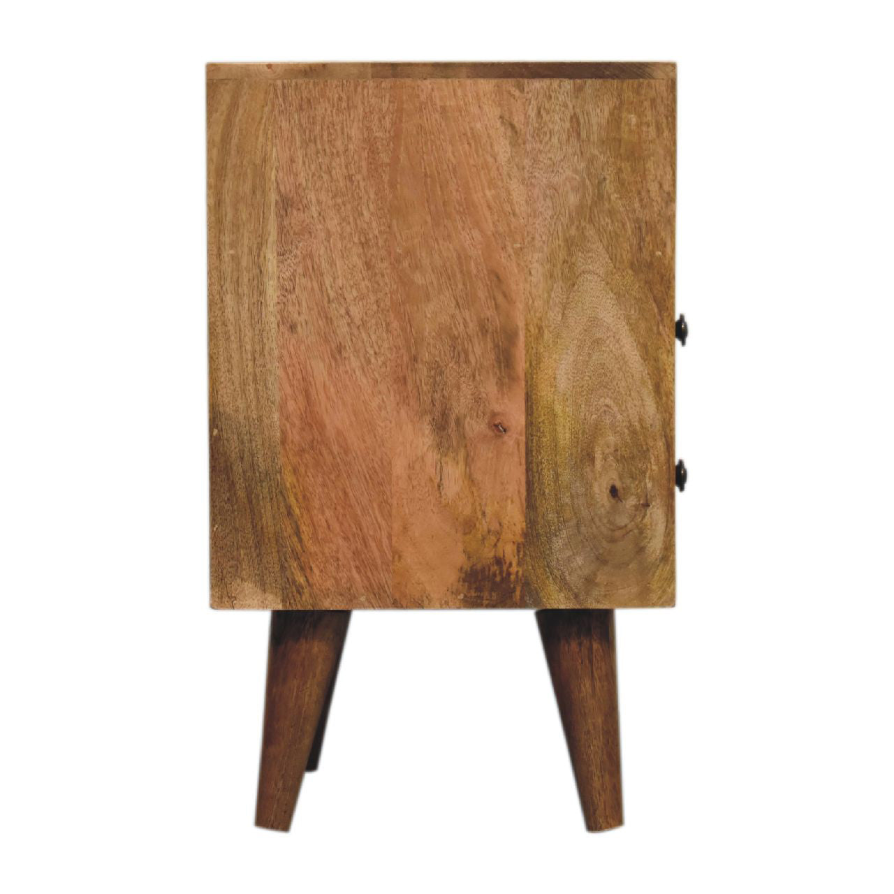 Mini Classic Oak Ish Bedside Table / Mango Wood