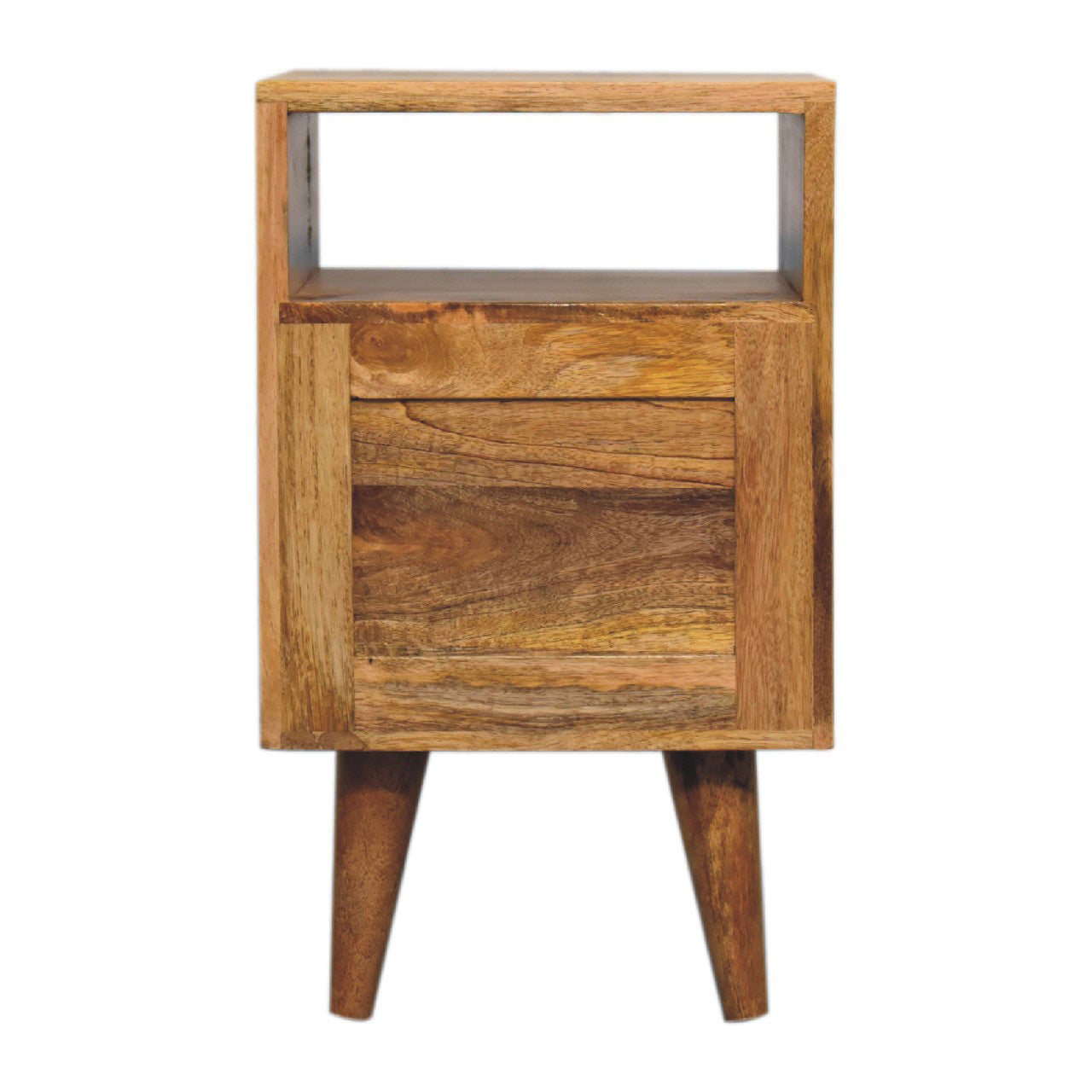 Mini Classic Oak Ish Bedside Table / Mango Wood