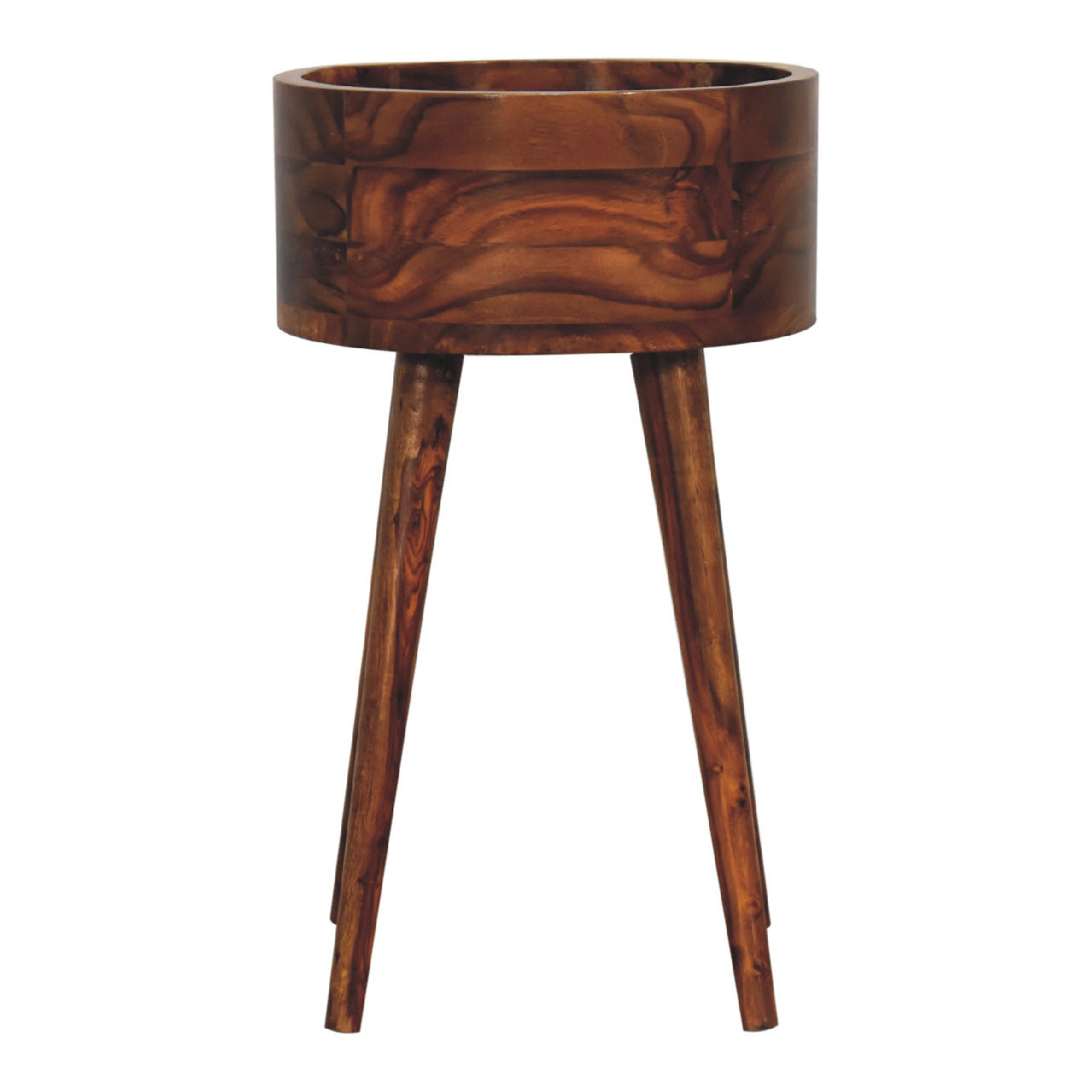 Alina Honey Bedside / Lamp Table