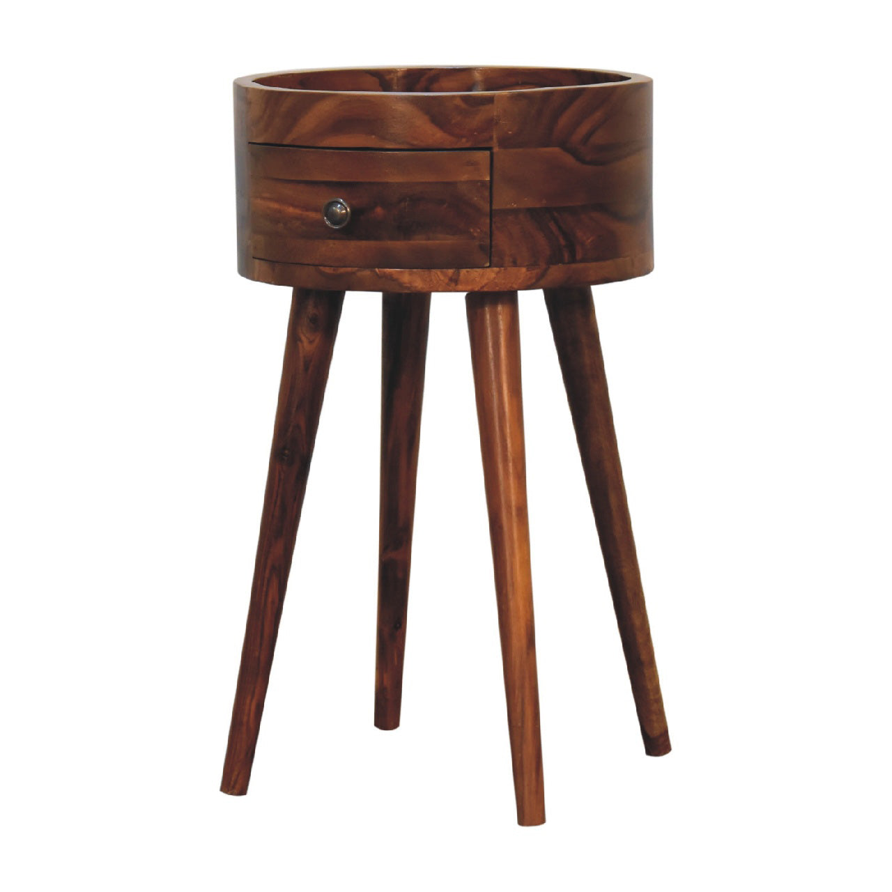 Alina Honey Bedside / Lamp Table