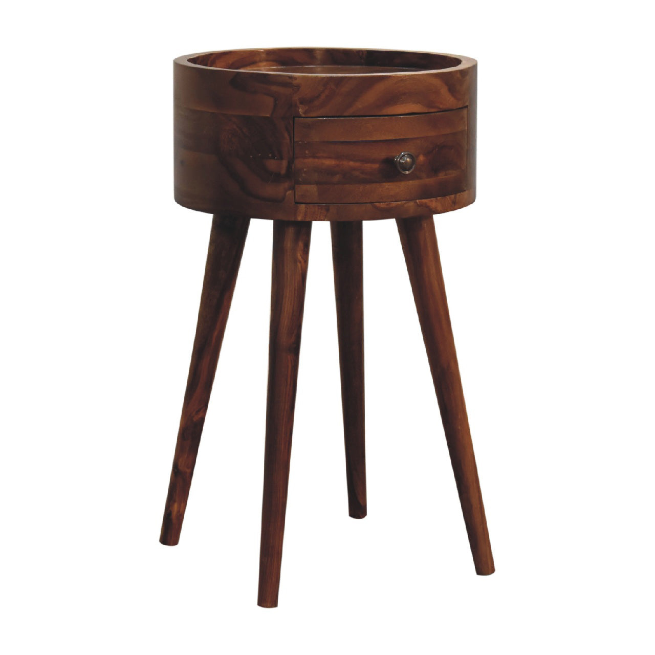 Alina Honey Bedside / Lamp Table