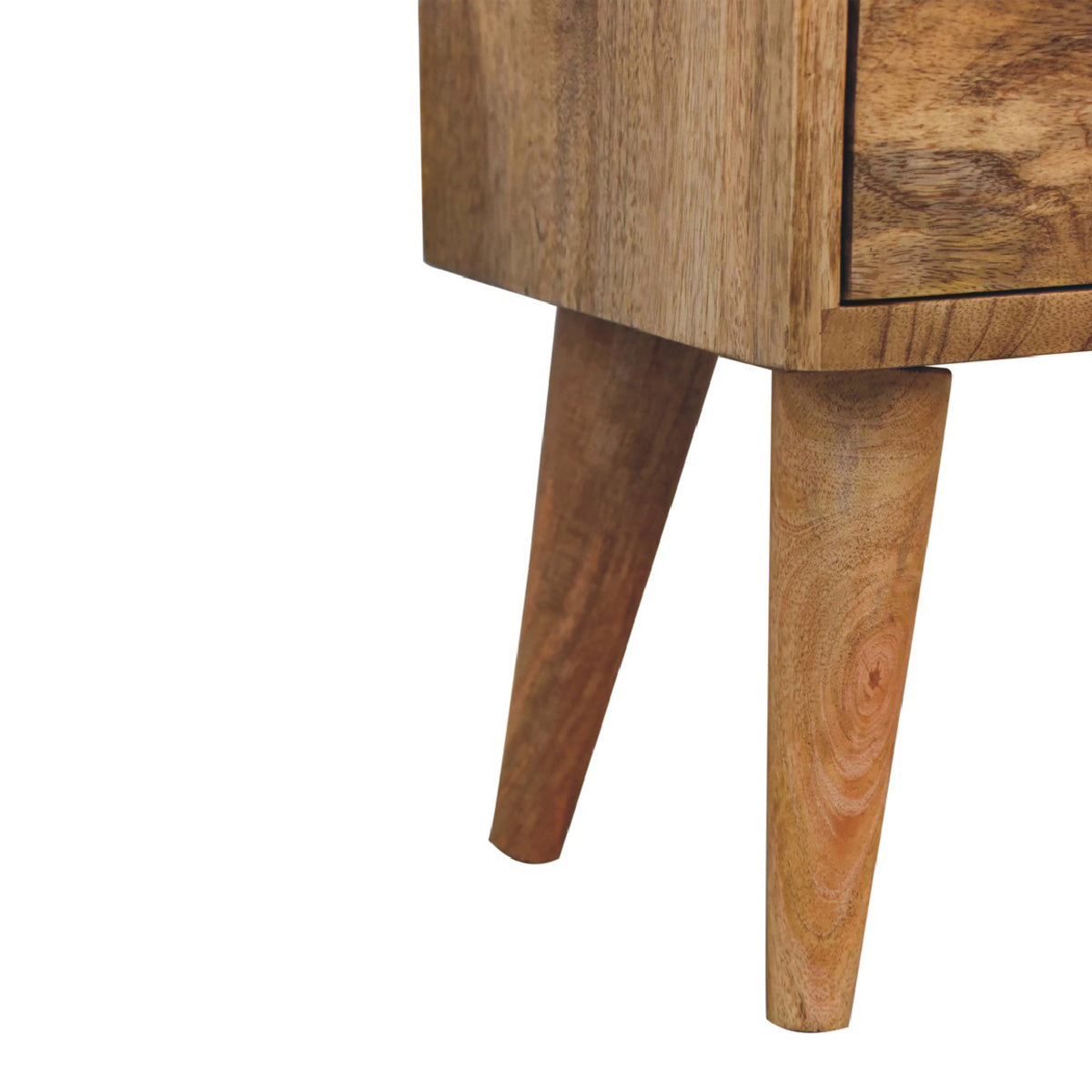 Mini Modern Oak Ish Bedside Table / Small Side Chest