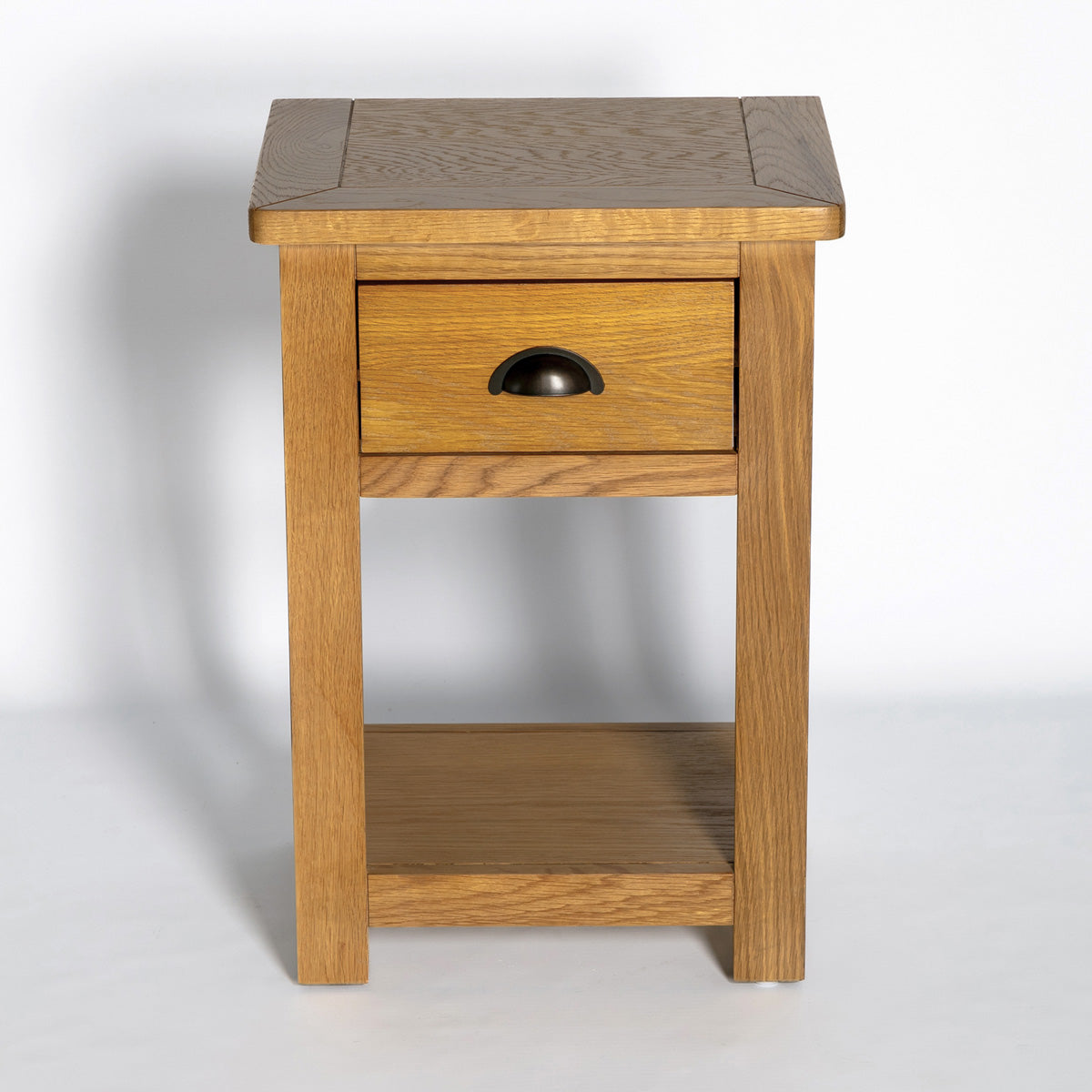 Manor Oak 1 Drawer Bedside Table