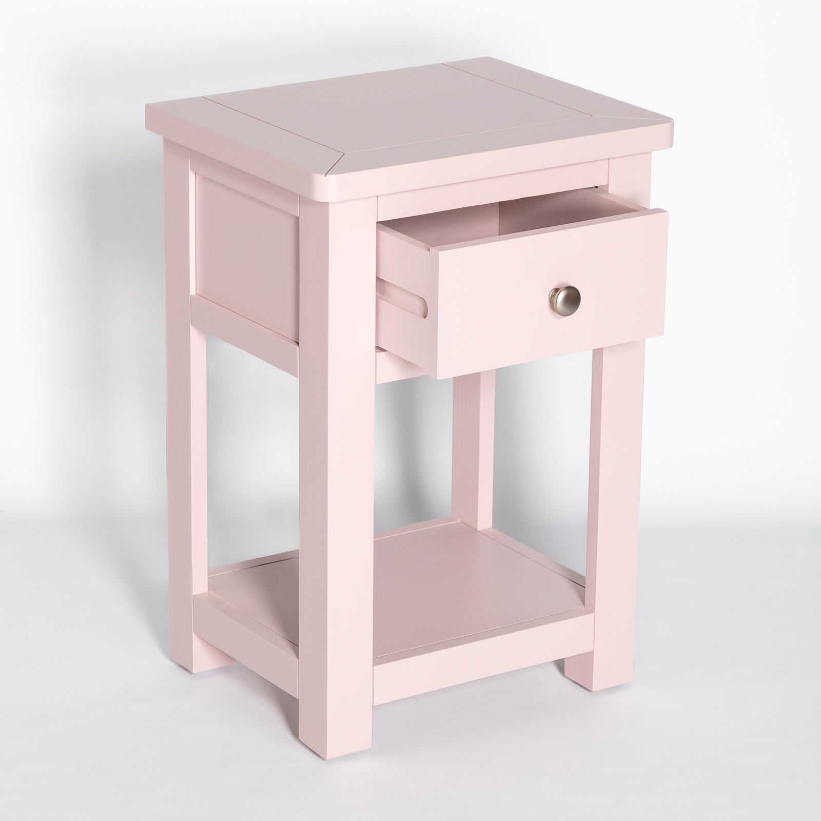 Small pink side deals table