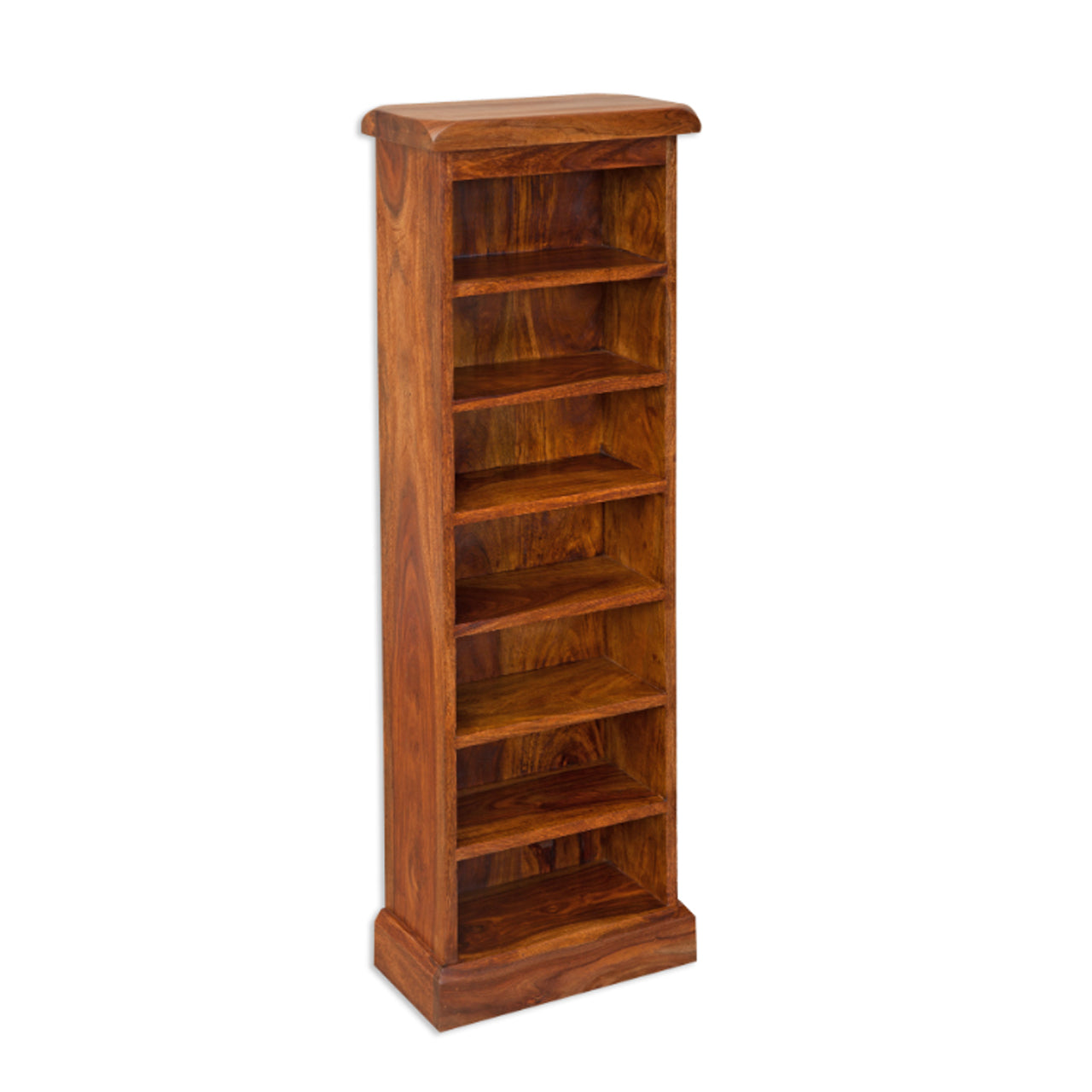 Monte CD Rack/Narrow Bookcase - Sheesham Wood