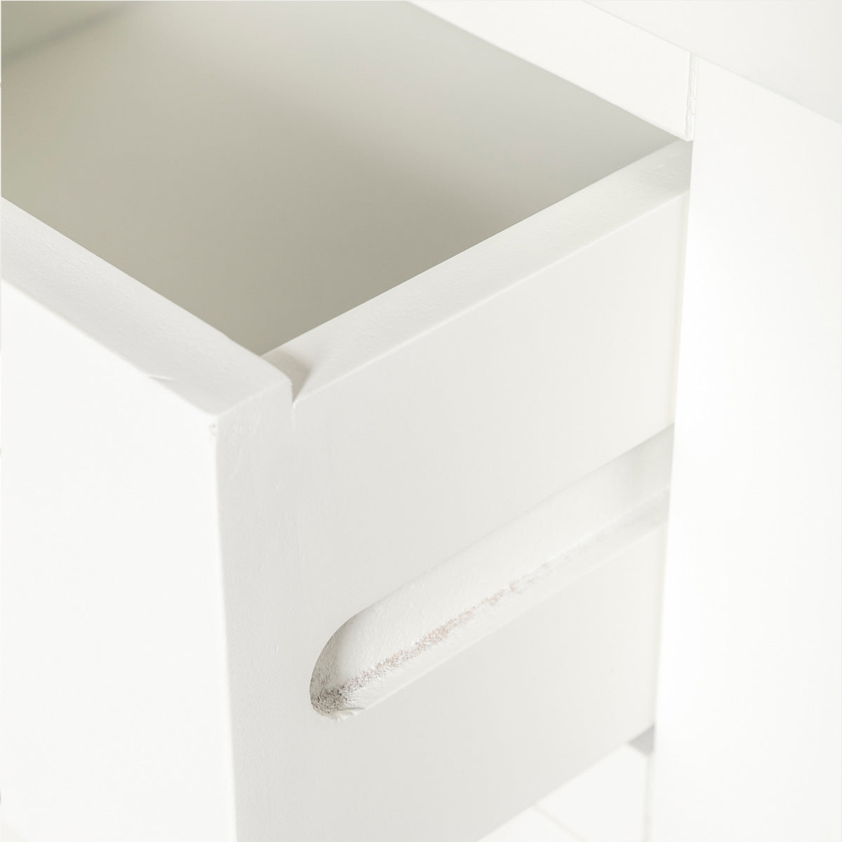 Manor White 1 Drawer Bedside Table
