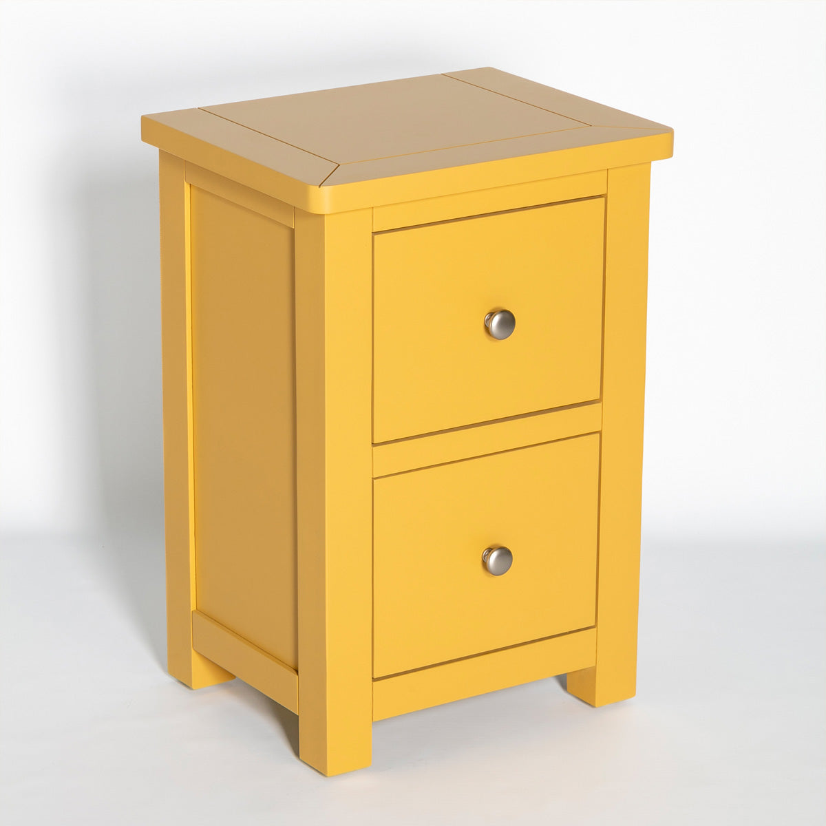 Manor Yellow 2 Drawer Bedside Table