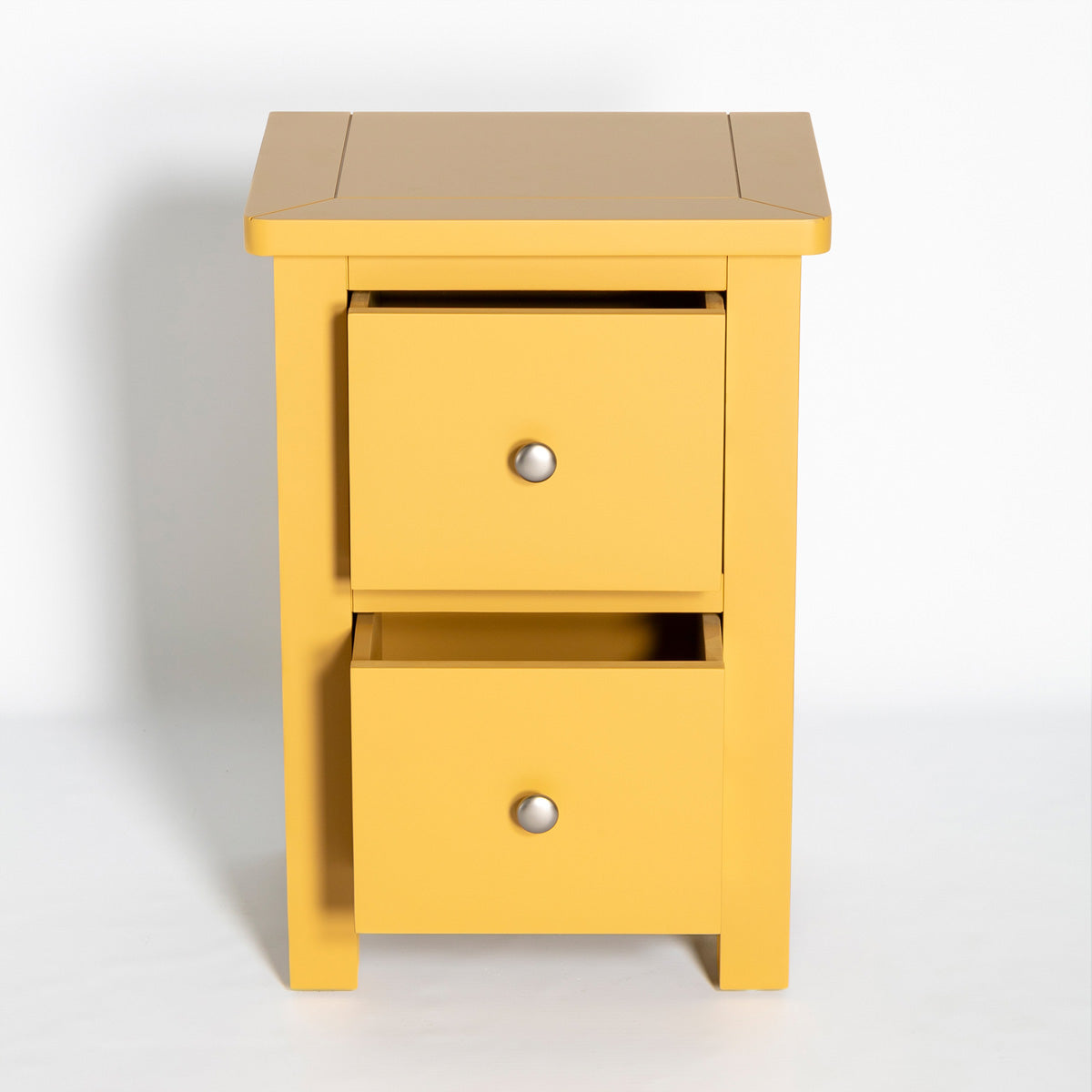 Manor Yellow 2 Drawer Bedside Table