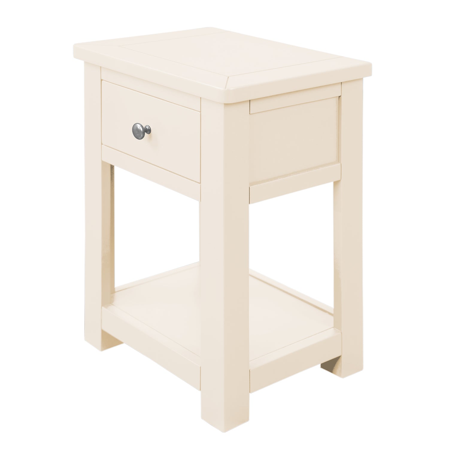 Manor Cream 1 Drawer Bedside Table