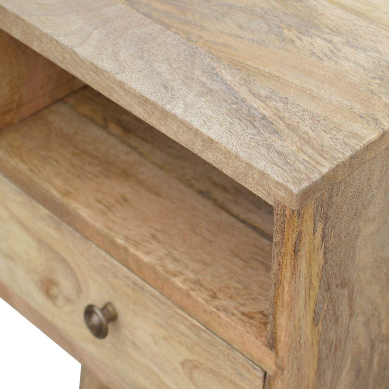 Mini Oak-Ish Bedside Table / Mango Wood
